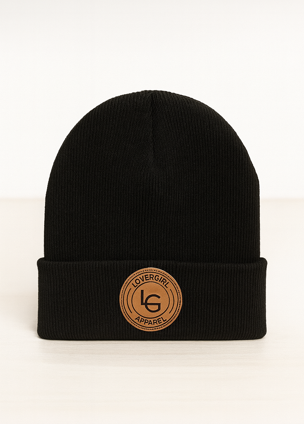 Black Patch Beanie