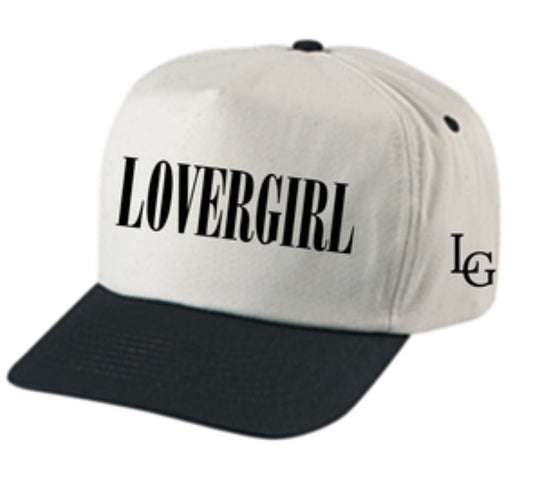 Lovergirl two tone 5 panel snap back