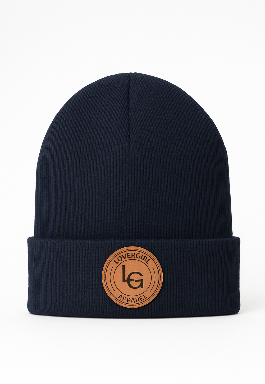 Navy Patch Beanie